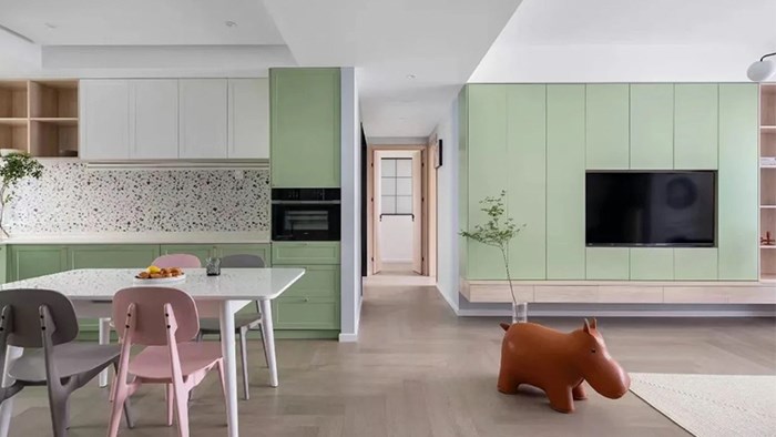 現(xiàn)代簡約的110㎡婚房·極刻美家全屋整裝