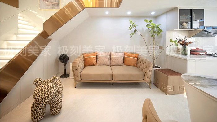 長沙—富興金融中心-45㎡現(xiàn)代輕奢·極刻美家全屋整裝